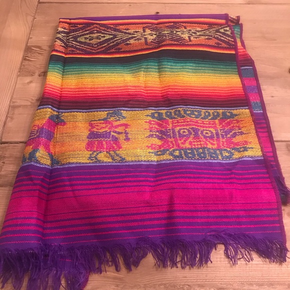 Pashmina multicolored Mexican Style - Picture 2 of 3